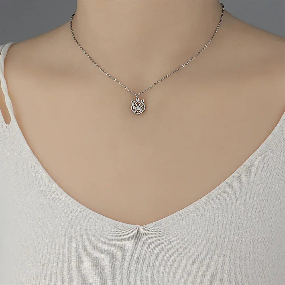 SILVER TIGER NECKLACE FINESSE Tiger-Universe