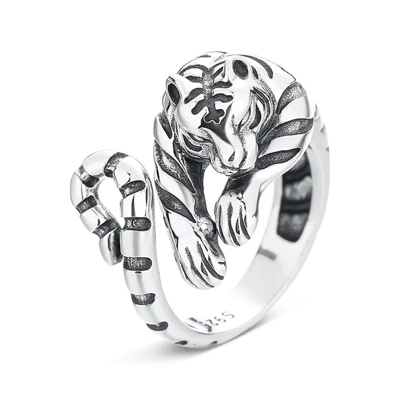 SILVER TIGER RING DESIGN FOR WOMAN Tiger-Universe