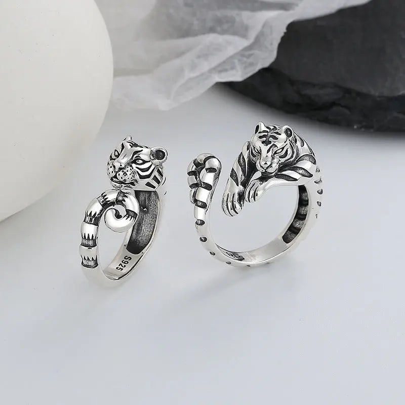 SILVER TIGER RING DESIGN FOR WOMAN Tiger-Universe