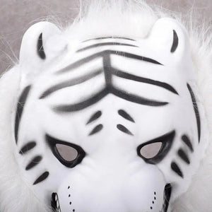 SNEAKY WHITE TIGER HEAD MASK Tiger-Universe