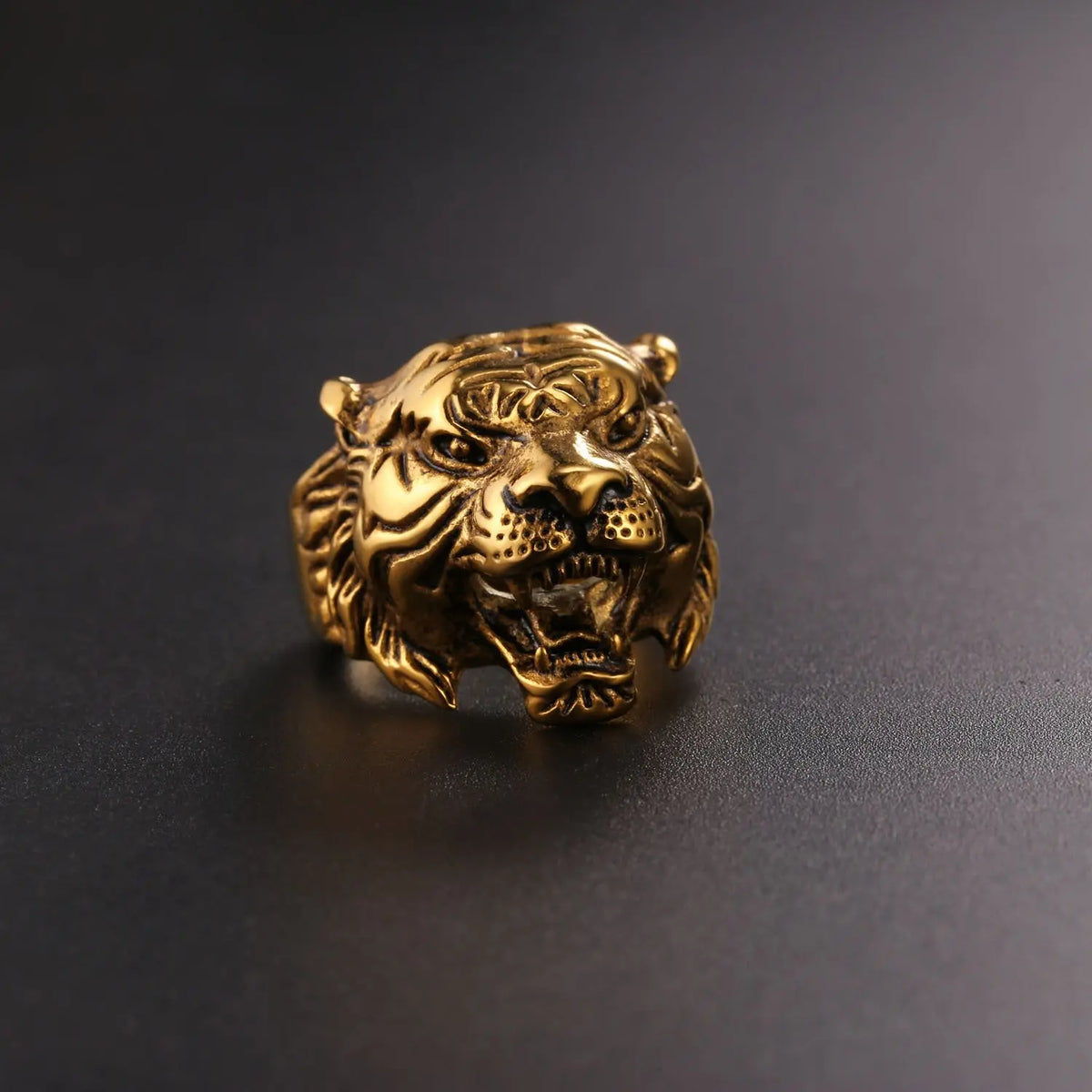 Buy 18K Gold Tiger Rings, 14K Gold Signet Animal Rings, 10K Tiger Head Ring,  Gifts for Men, Men's Statement Rings, Valentines Day Gifts for Men Online  in India - Etsy