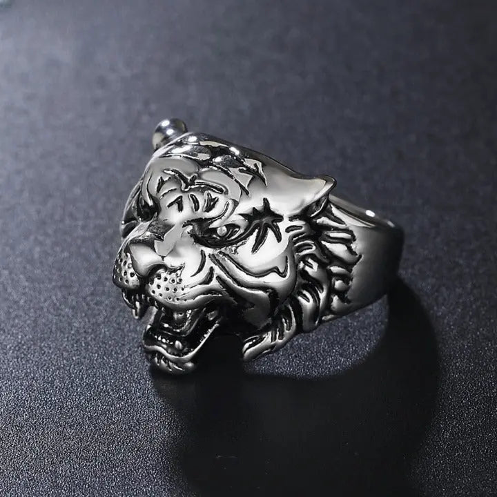 STAINLESS STEEL TIGER RING CARNIVOROUS Tiger-Universe