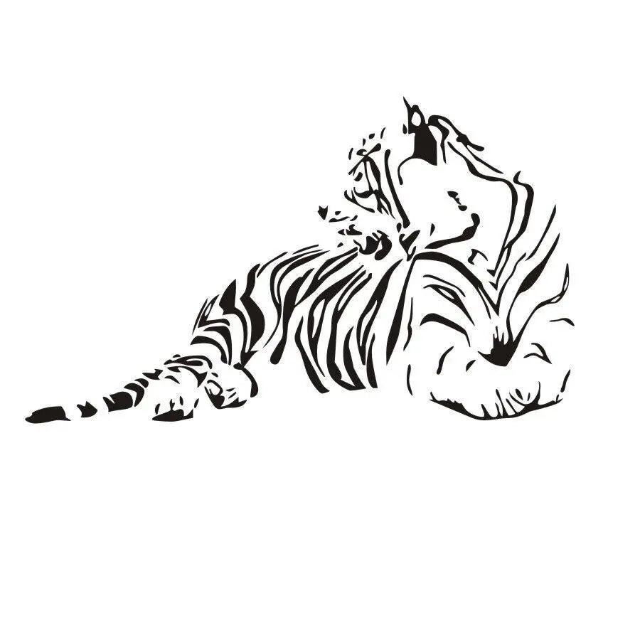 STICKER TIGER LYING Tiger-Universe