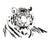 STICKER WILD BENGAL TIGER Tiger-Universe
