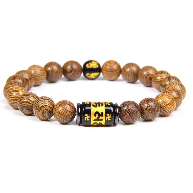 SWASTIKA TIGER EYE BRACELET