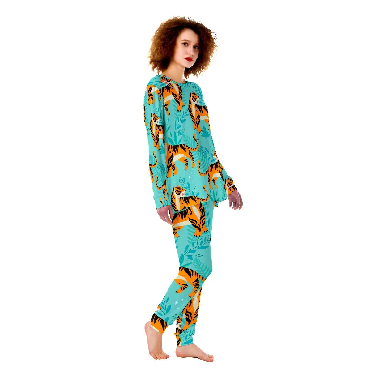 Skyblue Women's Tiger Pajamas Tiger-Universe