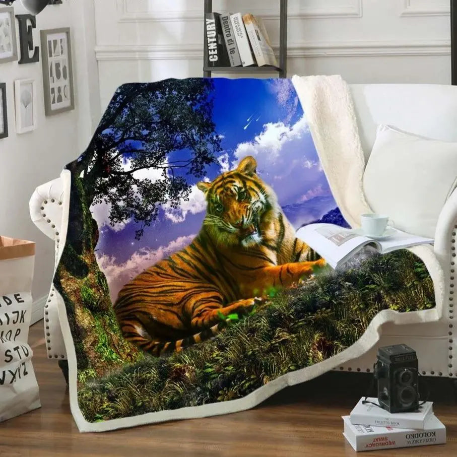 Soft Bengal Tiger Blanket Tiger-Universe
