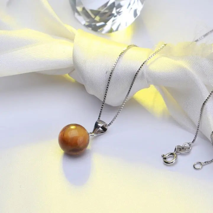 Sterling Silver Tiger Eye Necklace Tiger-Universe