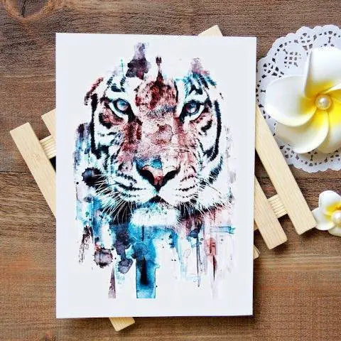 TEMPORARY TATTOO TIGER ART Tiger-Universe