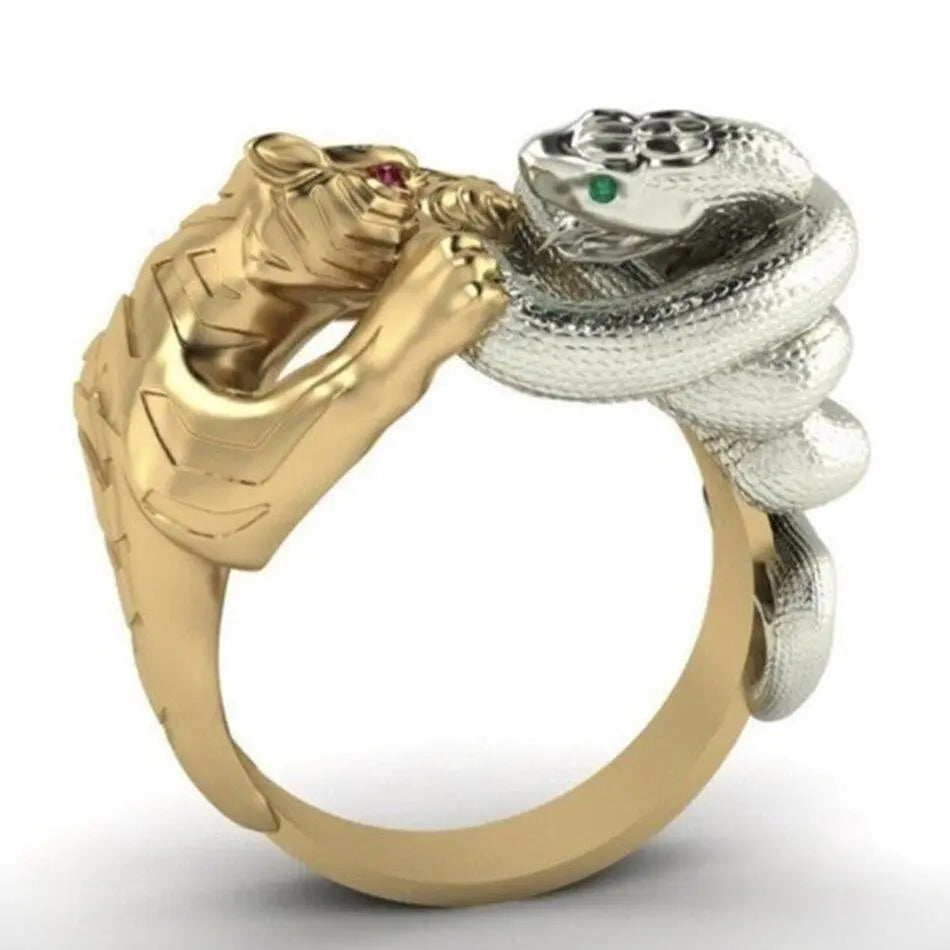 TIGER AND SNAKE RING