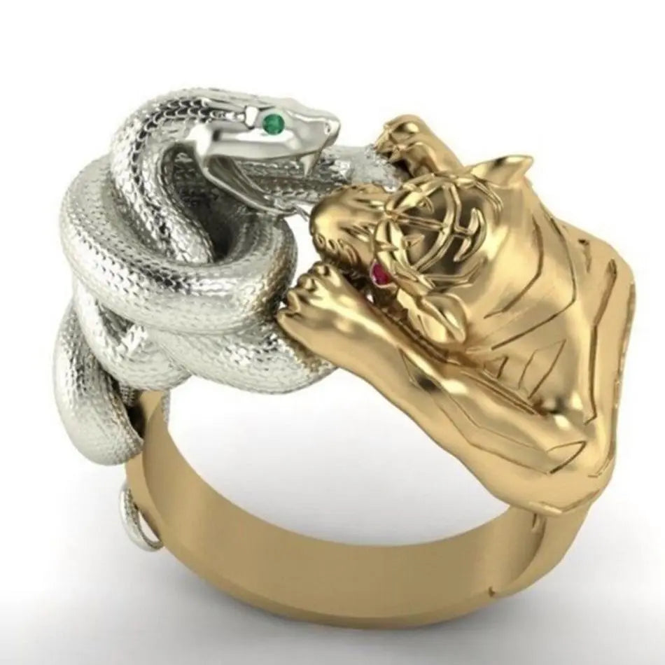 TIGER AND SNAKE RING