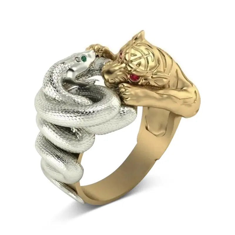 TIGER AND SNAKE RING