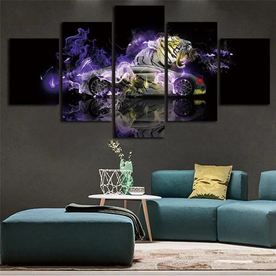 TIGER CAR WALL PAINTING Tiger-Universe