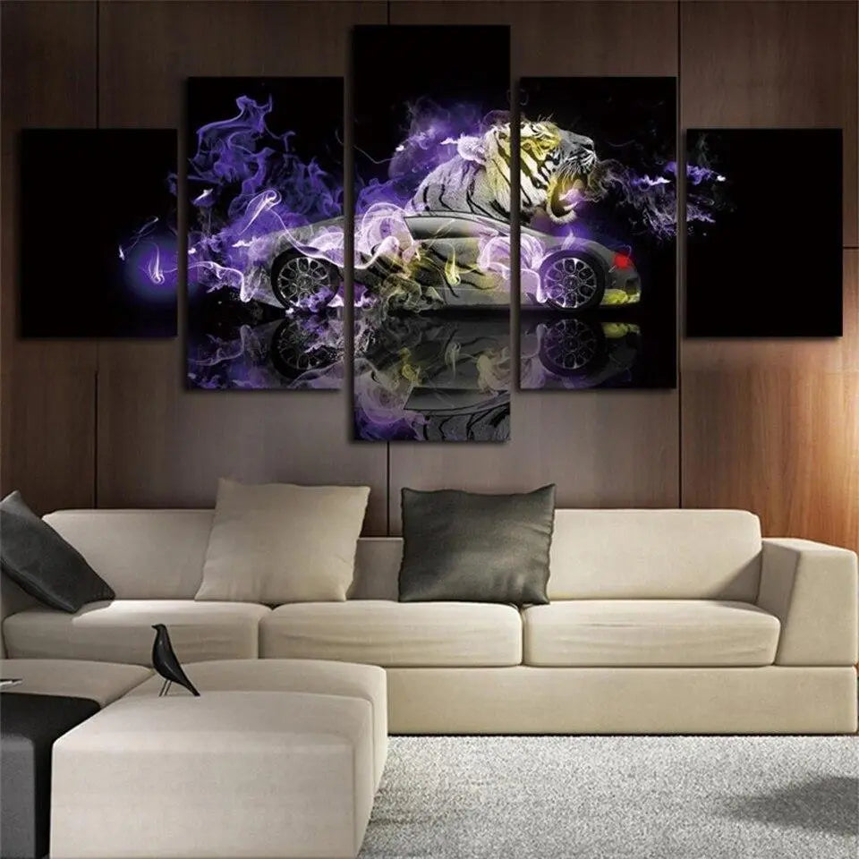 TIGER CAR WALL PAINTING Tiger-Universe