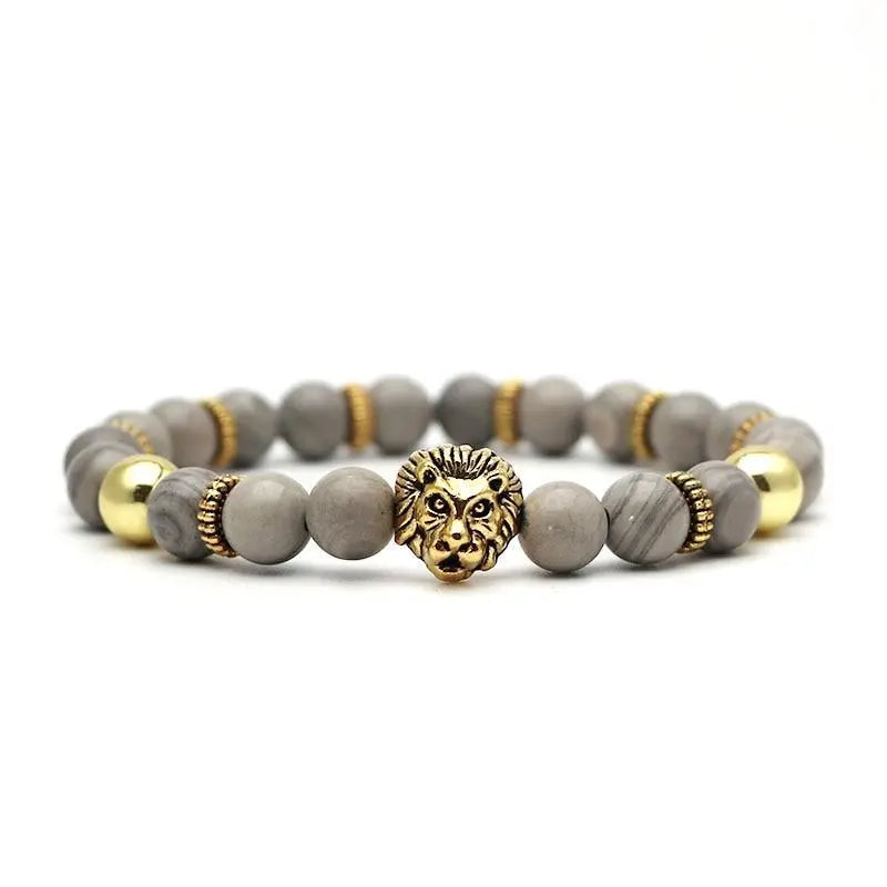 TIGER EYE BRACELET EFFIGY LION