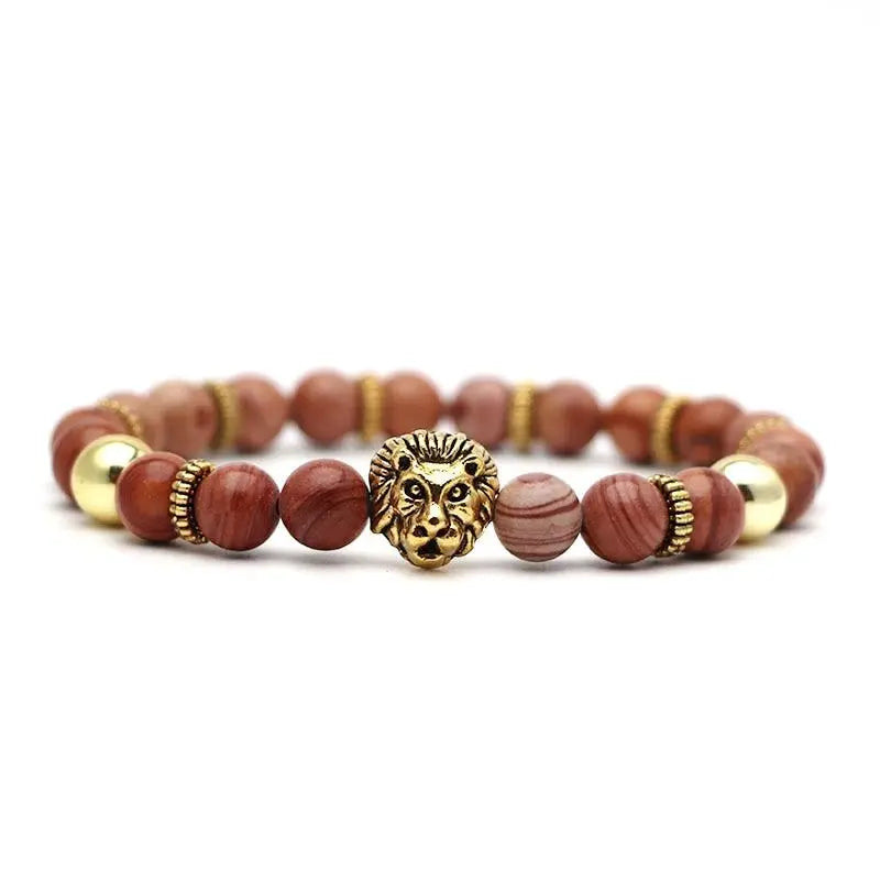 TIGER EYE BRACELET EFFIGY LION