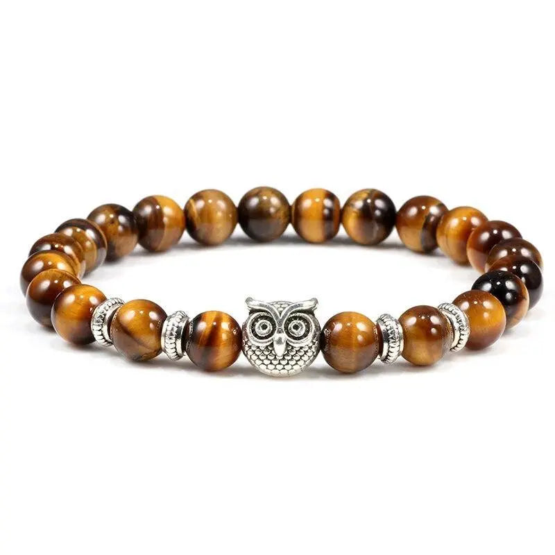 TIGER EYE OWL BRACELET