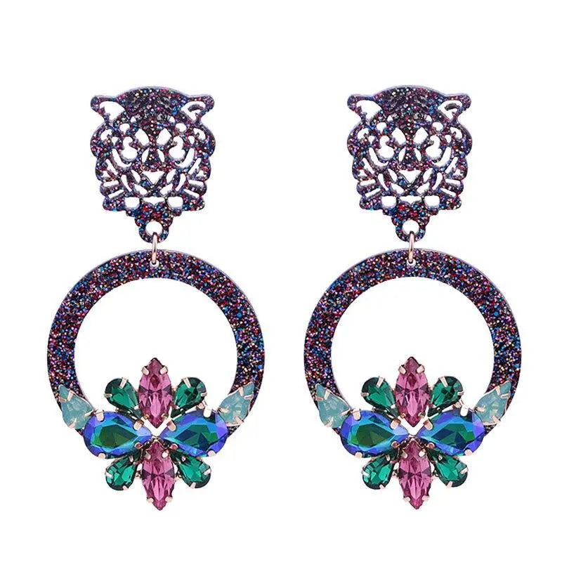 TIGER FLOWER EARRINGS