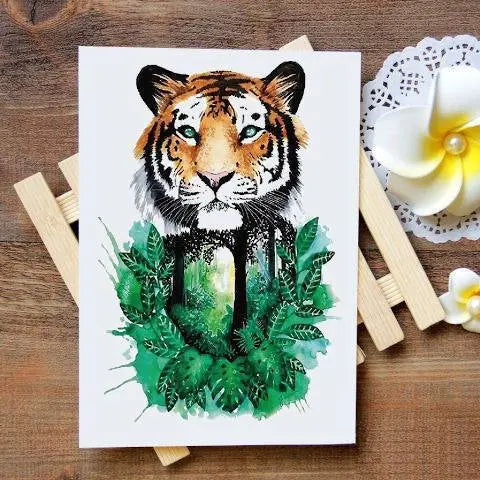TIGER FOREST TEMPORARY TATTOO Tiger-Universe