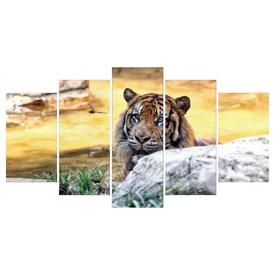 TIGER HEAD CANVA PAINTING Tiger-Universe