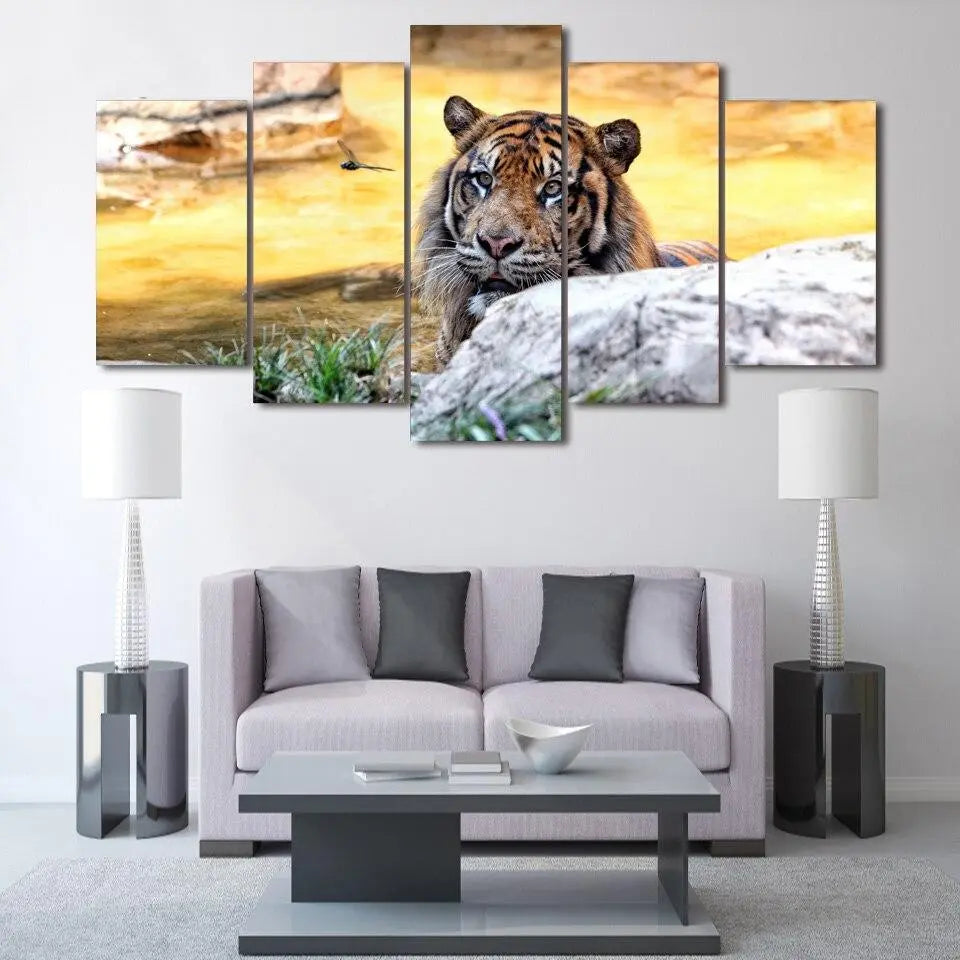 TIGER HEAD CANVA PAINTING Tiger-Universe