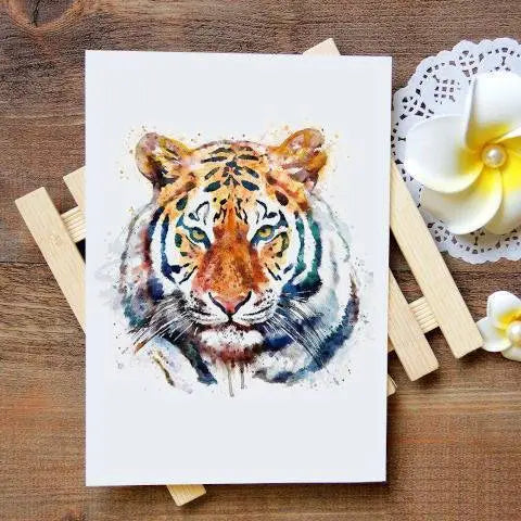 TIGER HEAD CHEST TEMPORARY TATTOO Tiger-Universe