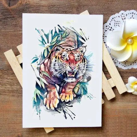 TIGER JUNGLE TEMPORARY TATTOO Tiger-Universe
