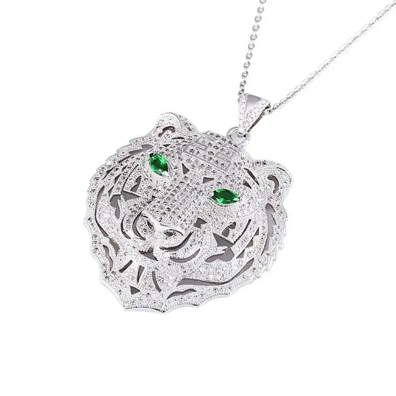 TIGER NECKLACE WITH JADE EYES
