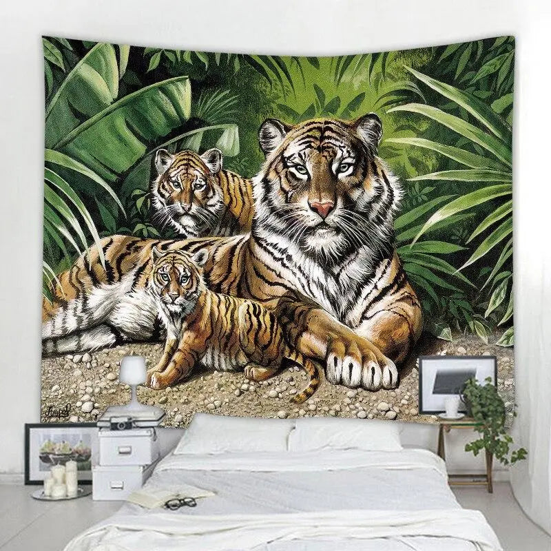 TIGER OF THE JUNGLE TAPESTRY PICTURE Tiger-Universe