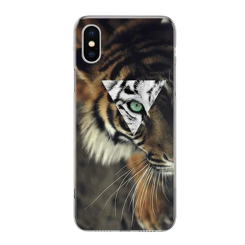 TIGER PHONE CASE PIERCING TRIANGLE Tiger-Universe