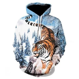 TIGER PRINCE OF THE SNOWS 3D HOODIE Tiger-Universe