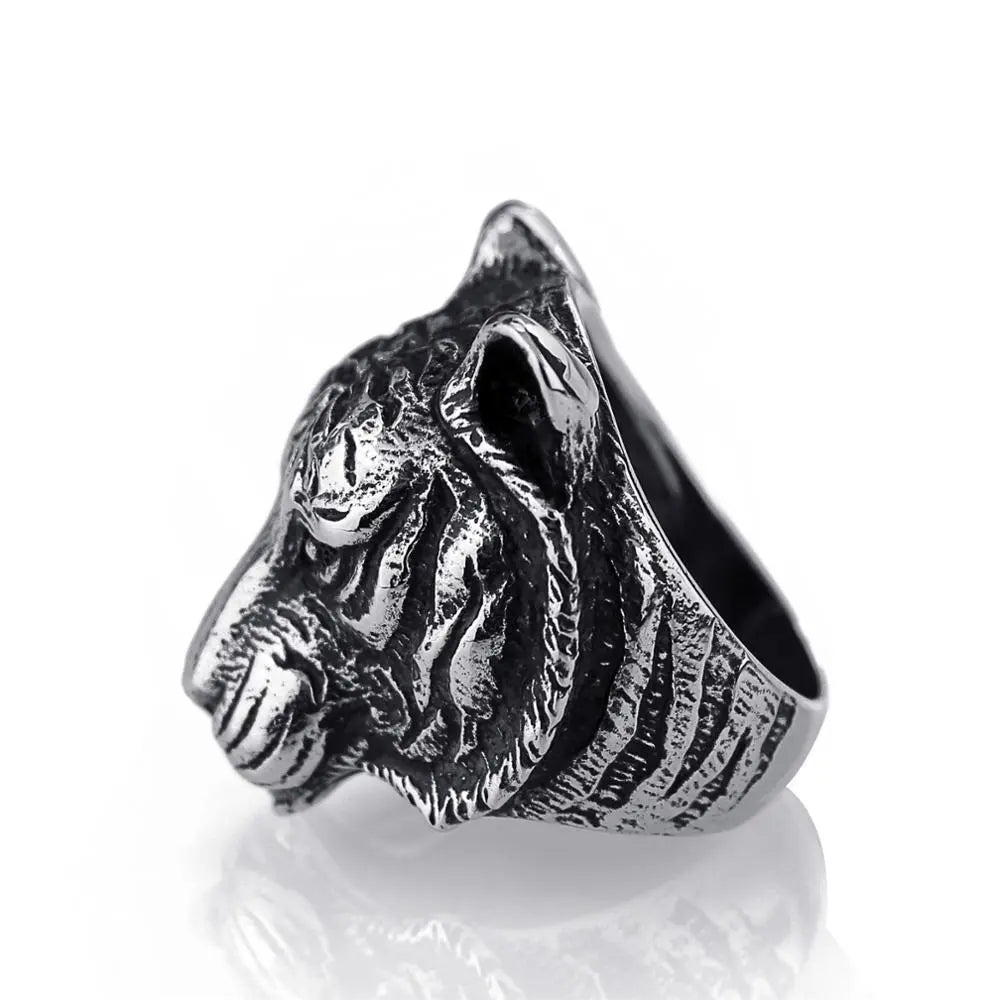 AUTENTHIC RING WITH TIGER HEAD Tiger-Universe