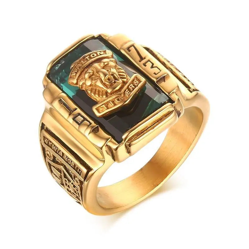 ROYALTY GOLD TIGER SIGNET RING Tiger-Universe