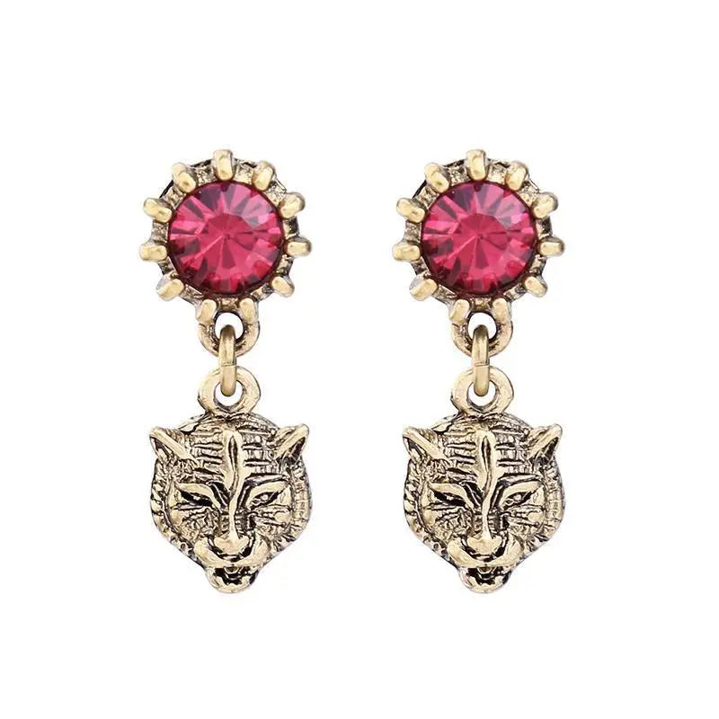 TIGER RUBY EARRINGS