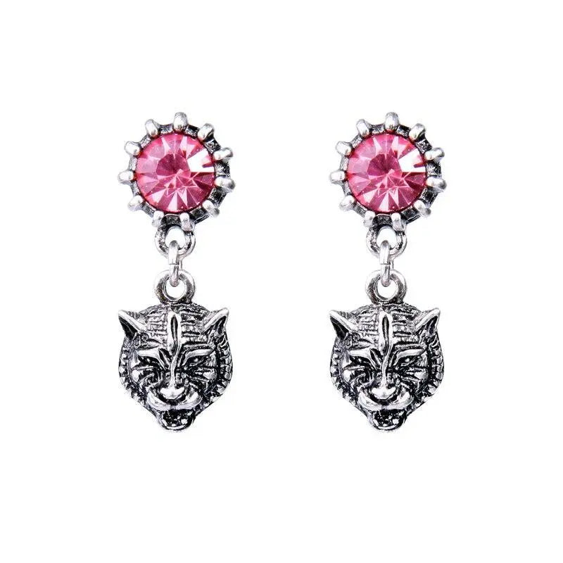 TIGER RUBY EARRINGS