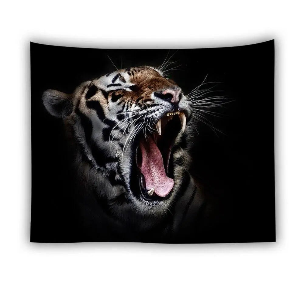 TIGER&#39;S FANGS CLOTH WALL HANGING Tiger-Universe