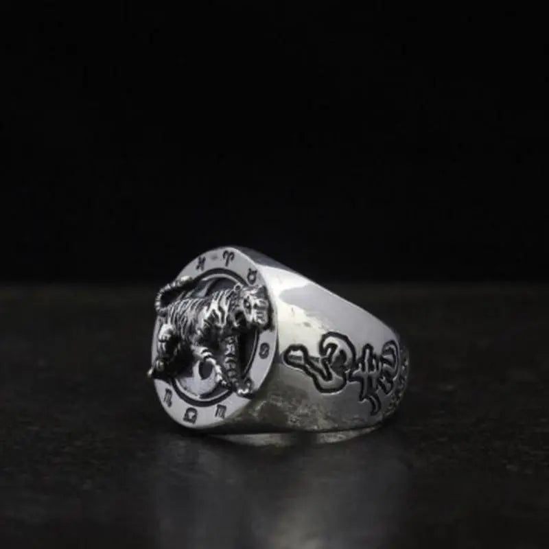 TIGER SIGNET RING ASTROLOGY