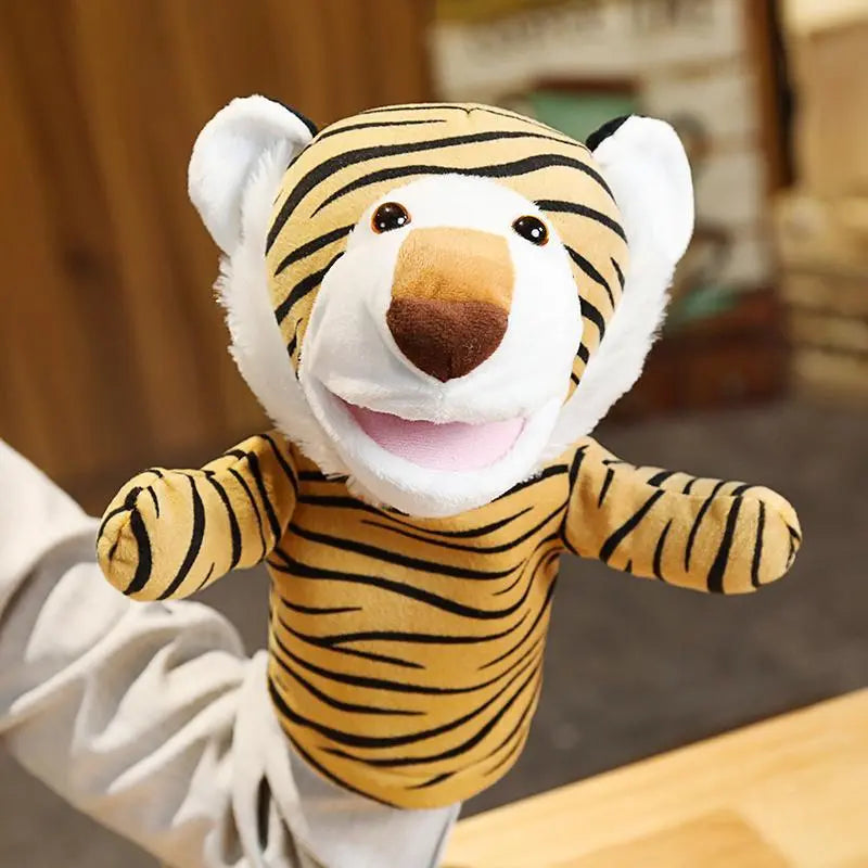 TIGER STRIPED PLUSH PUPPET Tiger-Universe