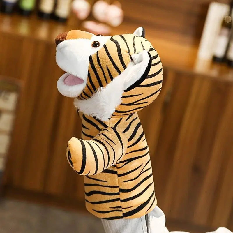 TIGER STRIPED PLUSH PUPPET Tiger-Universe