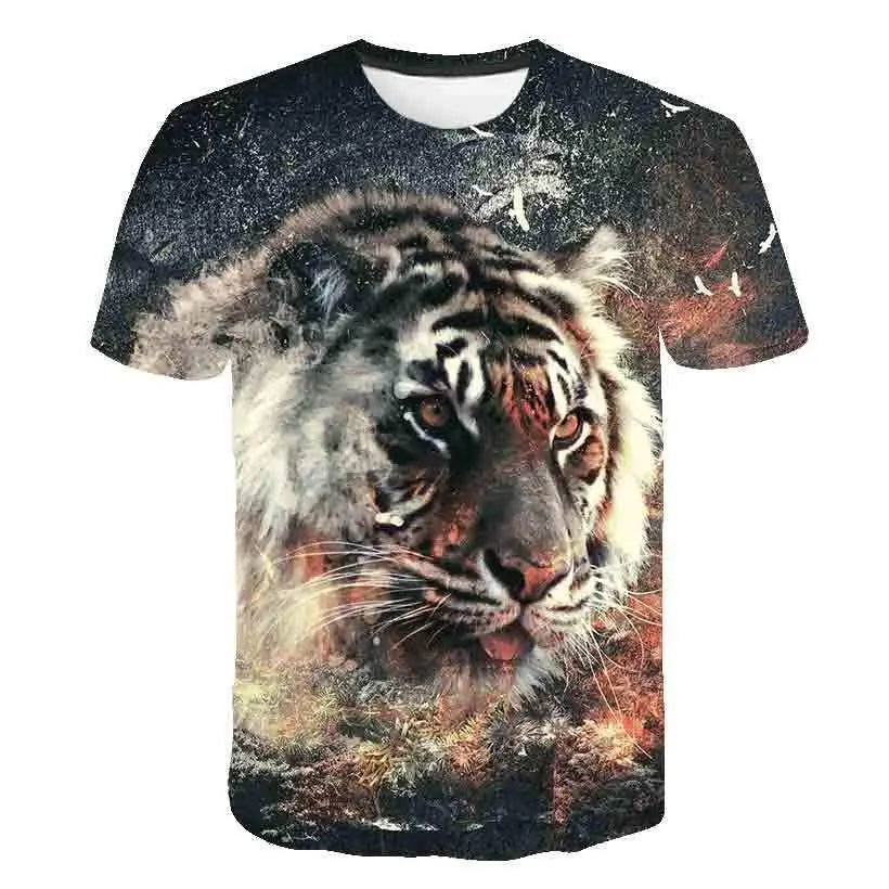 Tiger Print T Shirt | Tiger-Universe