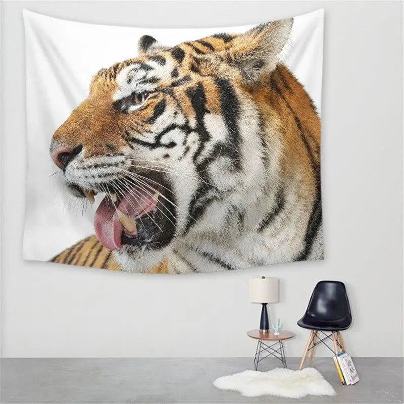TIGER TEASE WALL TAPESTRY Tiger-Universe