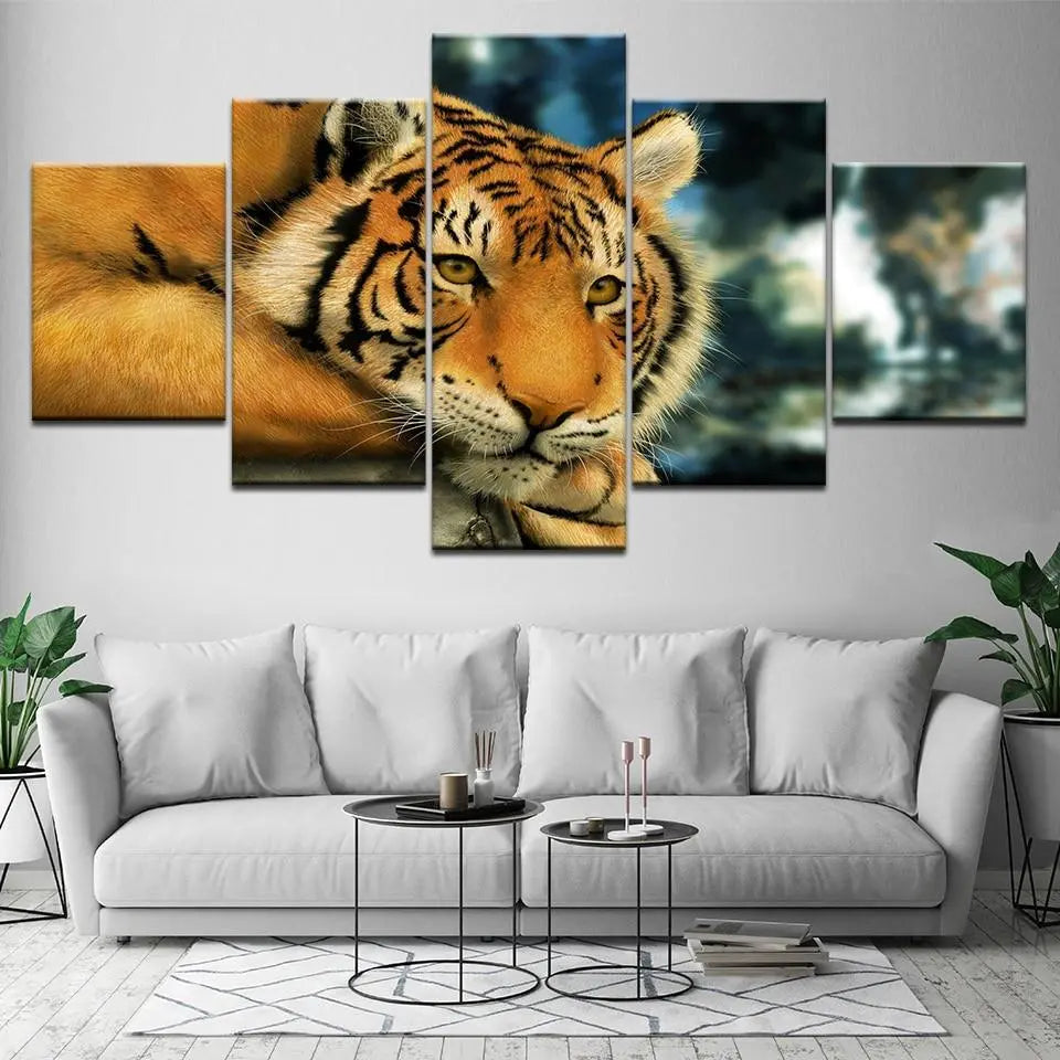 TIGER WALL ART IMAGE OF SYNTHESIS Tiger-Universe