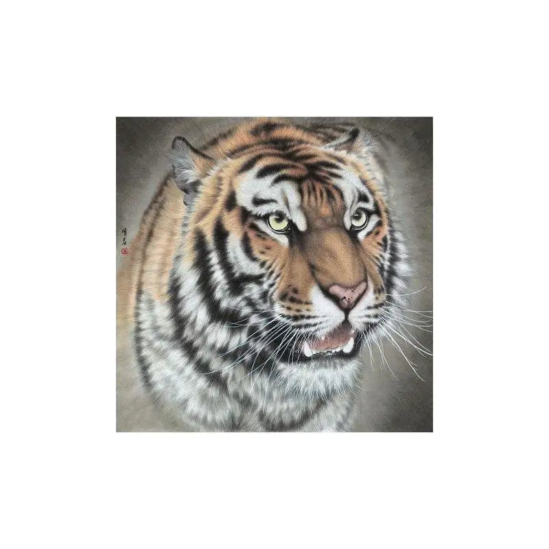 TRADITIONAL TIGER CANVA PAINTING Tiger-Universe