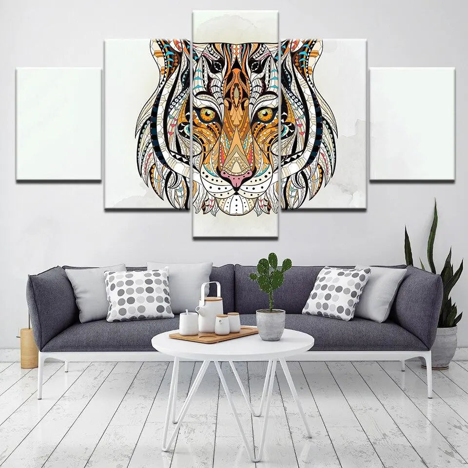 TRIBAL TIGER PAINTING Tiger-Universe