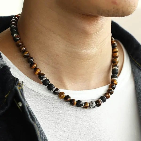 Tiger Eye Bead Necklace Tiger-Universe