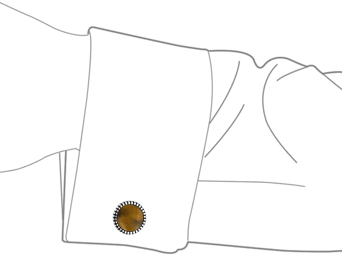 Tiger Eye Cufflinks Tiger-Universe