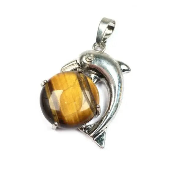 Tiger Eye Dolphin Pendant Tiger-Universe