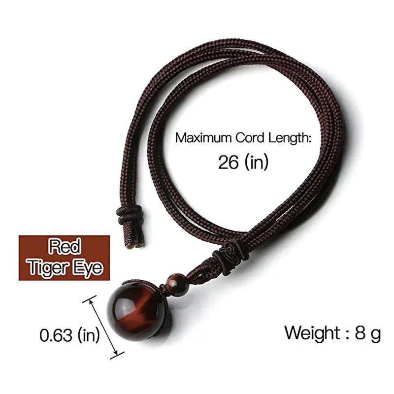 Tiger Eye Gemstone Necklace Tiger-Universe