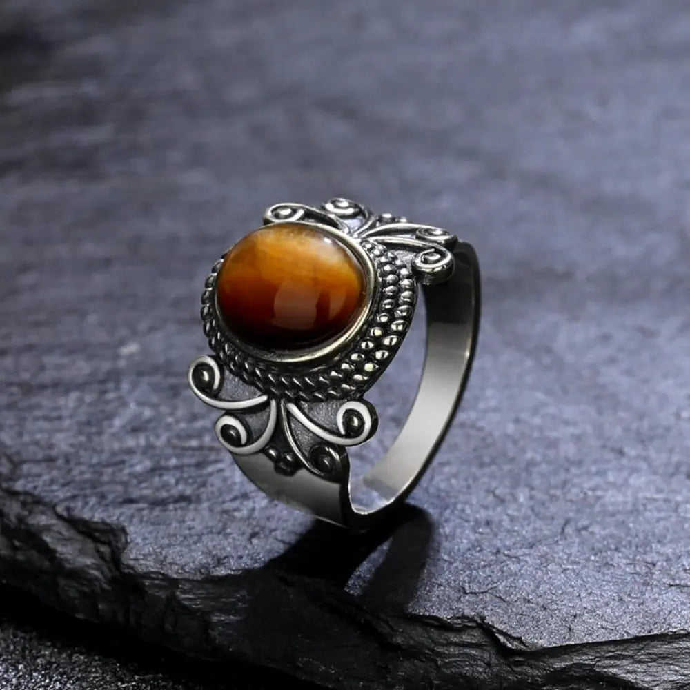 Tiger Eye Ladies Ring Tiger-Universe