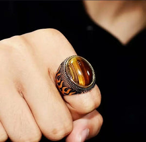 Tiger Eye Ring for Men Tiger-Universe